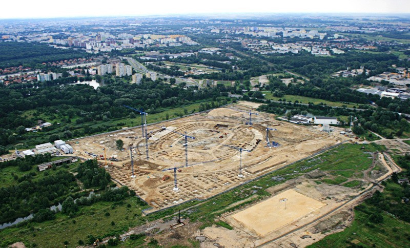 Budowa stadionu - 7 lipca 2009 r.