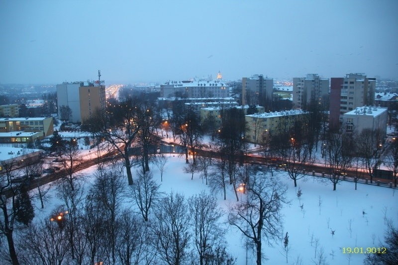 Skwer u zbiegu ulic Walecznych i Unickiej - 19 stycznia 2012