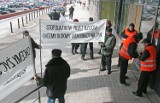 Protest mieszkańców Rzgowa w Łodzi. Chcą budowy obwodnicy [ZDJĘCIA]