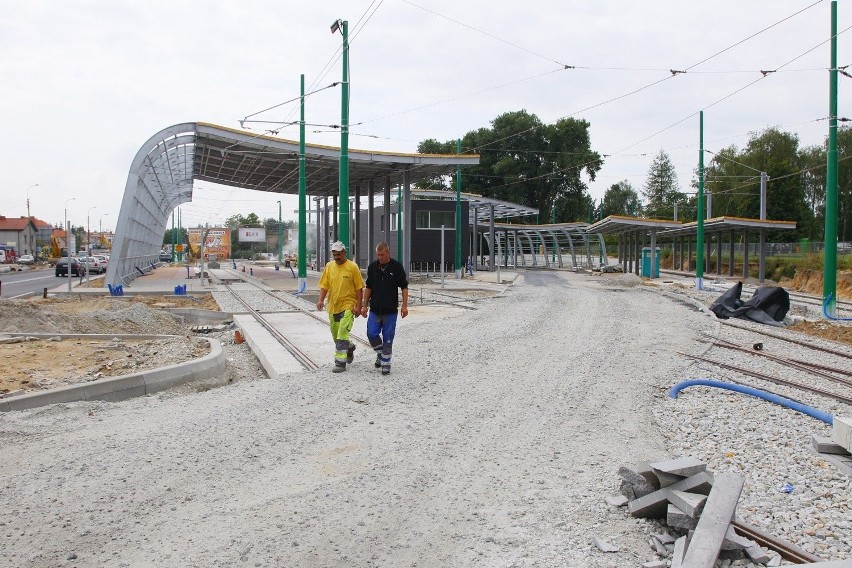 Budowa dworca autobusowo - tramwajowego na Junikowie.
