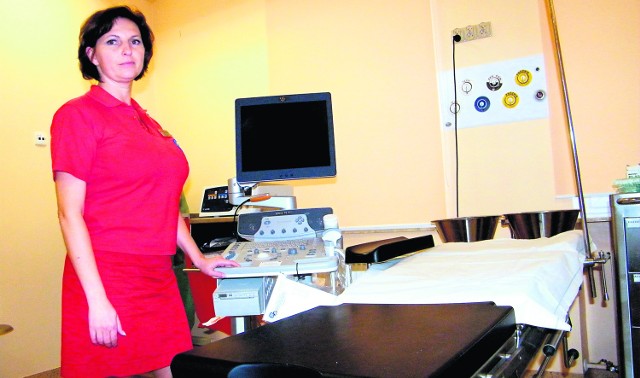 Agata Bernacik, pielęgniarka z oświęcimskiego SOR, na wyremontowanym oddziale
