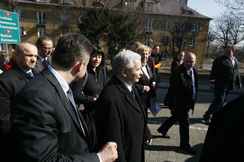 Odsłonięcie pomnika smoleńskiego w Mysłowicach z udziałem...