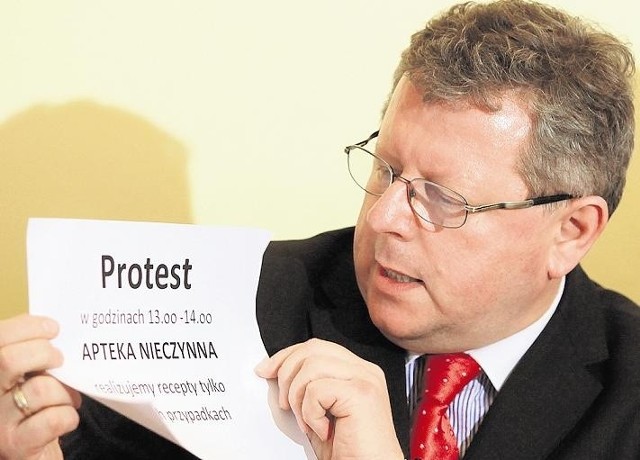 Grzegorz Kucharewicz, szef NRA: - Na drzwiach aptek zawisną kartki z informacją o proteście
