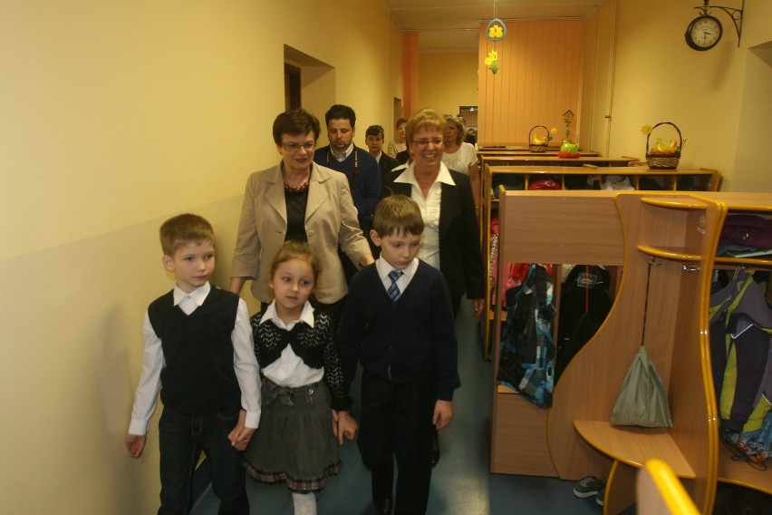 Minister Krystyna Szumilas z przyszłymi uczniami
