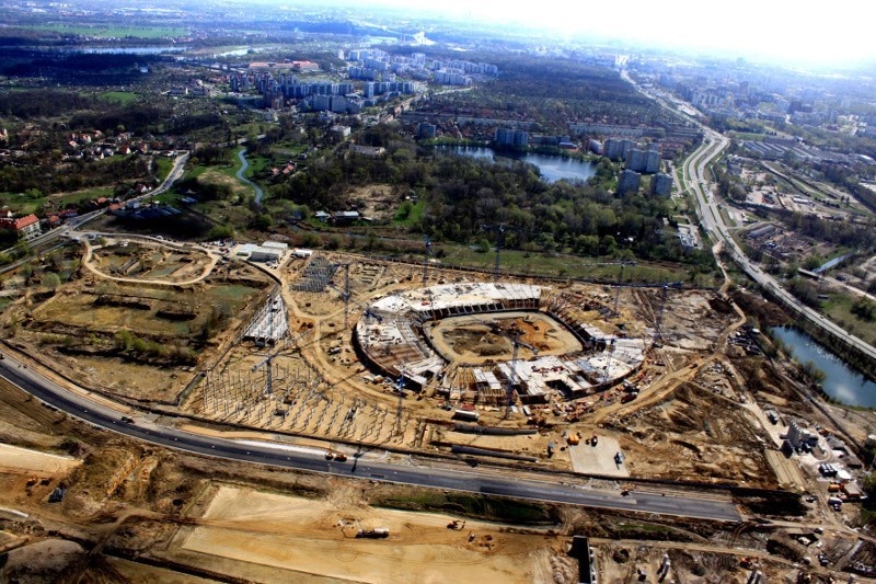 Budowa stadionu - 17 kwietnia 2010