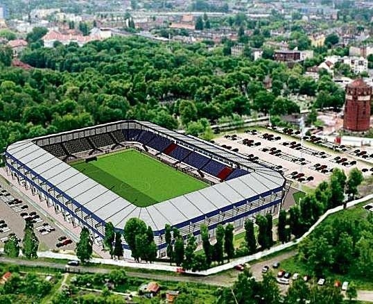 Stadion w Gliwicach będzie miał trybuny na 10 tys. miejsc