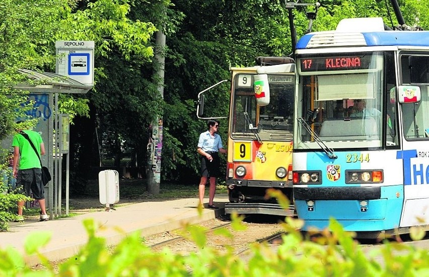 Pętla tramwajowa przy Sępolnie. Tu pierwotnie miała być...