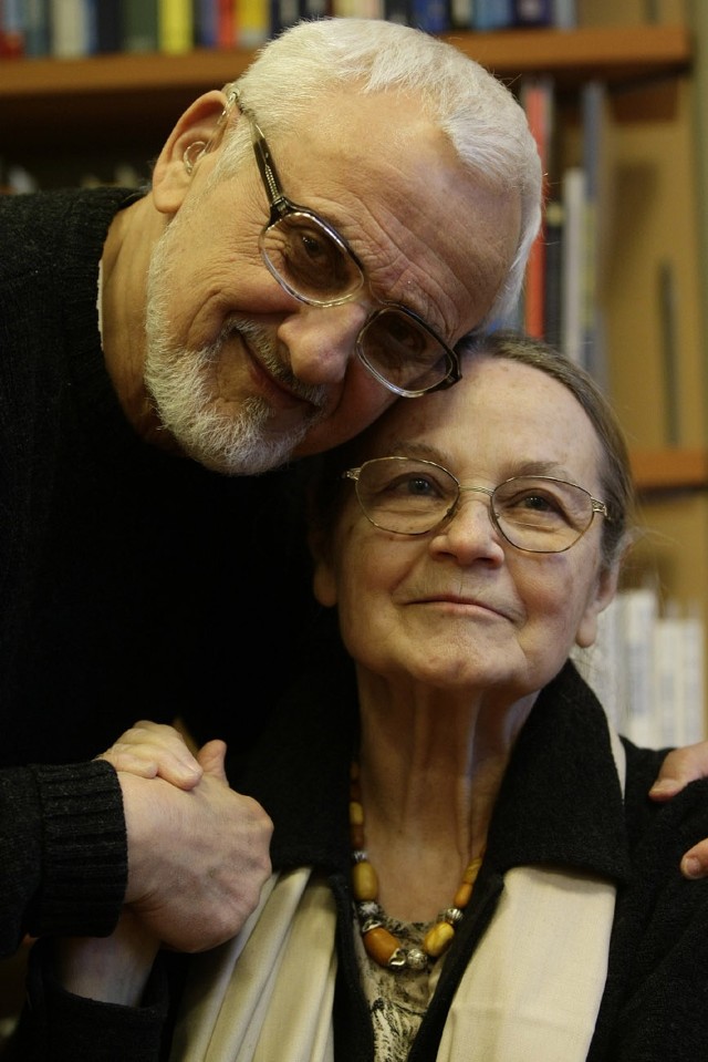 Teresa Ferenc i  jej mąż, a także  duch opiekuńczy Zbigniew Jankowski