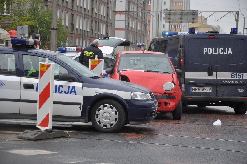 Wrocław: Radiowóz uderzył w matiza