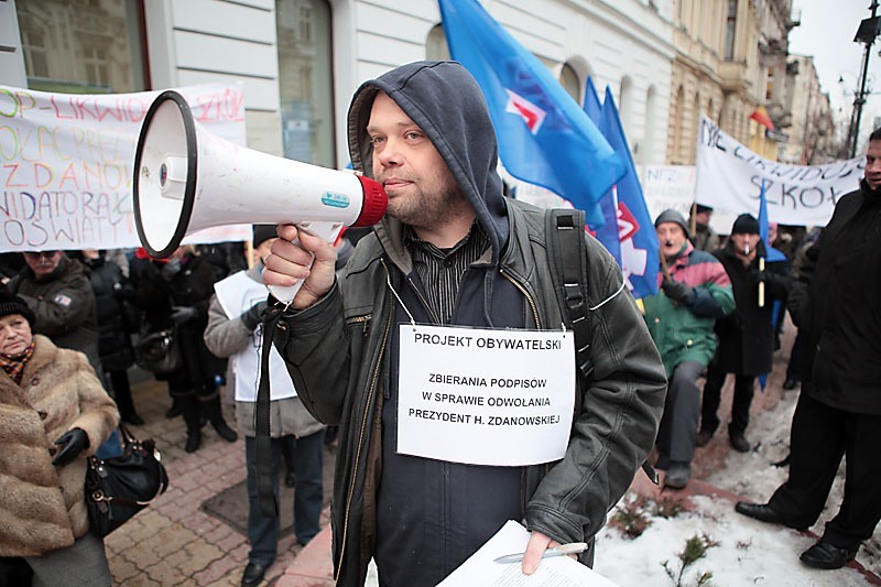 Protest przeciw prezydent Zdanowskiej [ZDJĘCIA]