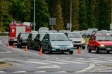 Wrocław: Zderzenie 4 aut przy moście Milenijnym (ZDJĘCIA)