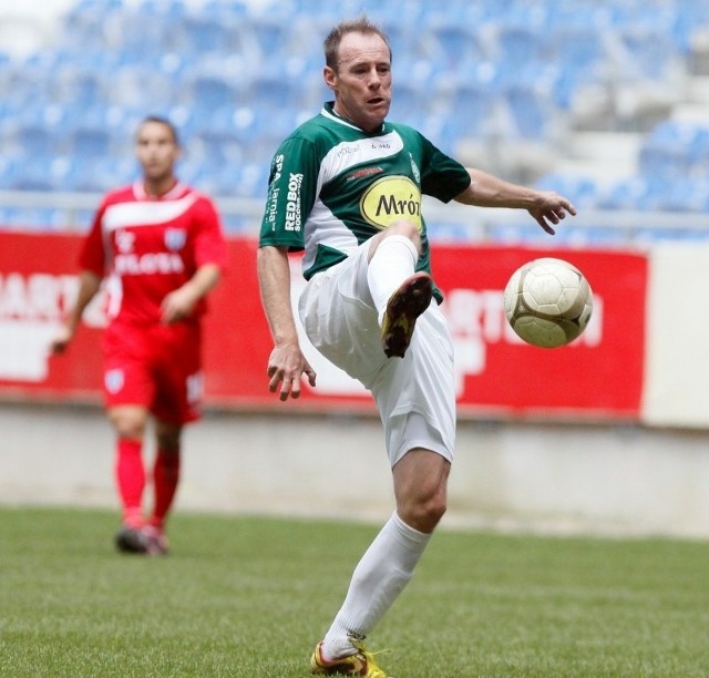 Piotr Reiss - strzelec jedynego gola dla Warty Poznań.