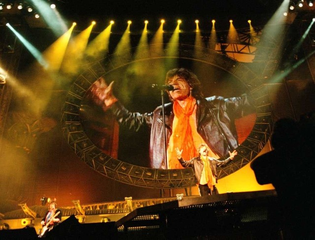 Rolling Stones podczas koncertu na Stadionie Śląskim