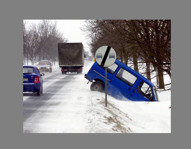 Śnieg na Podhalu: znów niebezpiecznie na drogach