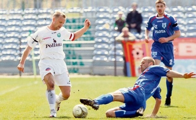 Tomasz Magdziarz zdobył w Szczecinie bramkę i zapewnił zielonym jeden punkt