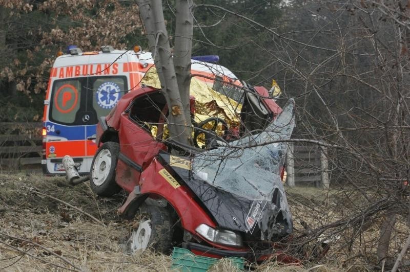 Wypadek pod Sobótką. Dwie osoby zginęły (ZDJĘCIA)