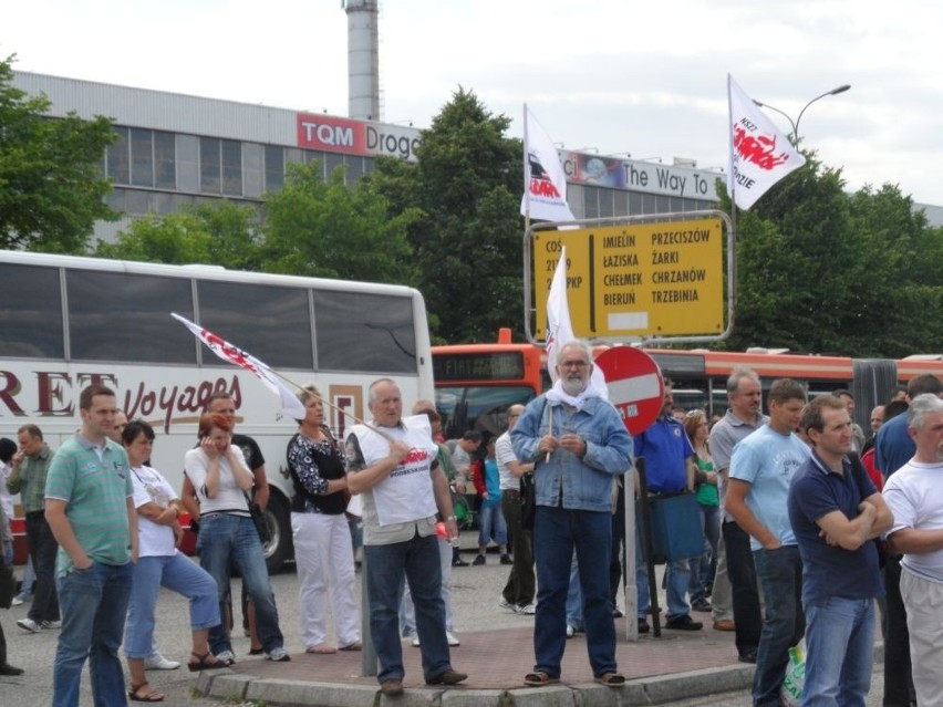 Kolejna pikieta Solidarności w tyskiej fabryce Fiata [ZDJĘCIA, WIDEO]