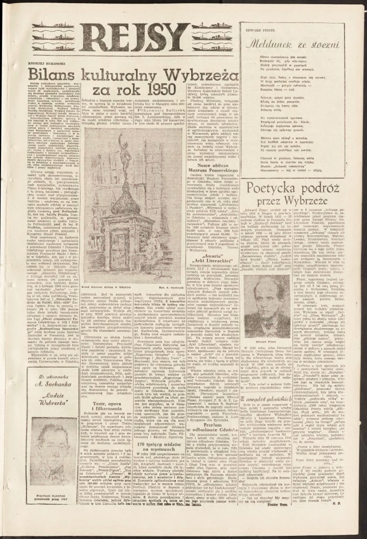 Archiwalne Rejsy: Magazyn Rejsy ze stycznia, lutego i marca 1951 r. [ZDJĘCIA, PDF-Y]