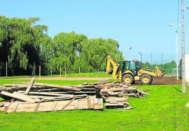 Prace ziemne przy budowie pola biwakowego rozpoczęły się w pierwszej połowie września