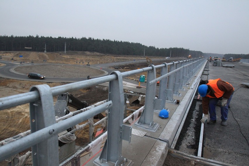 Budowa węzła autostradowego A1 w Pyrzowicach