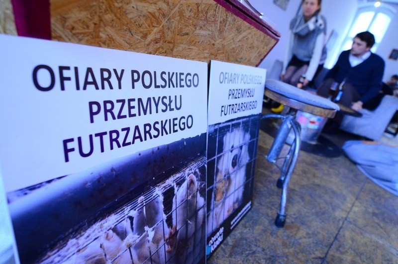 Poznań: Protest przeciw zabijaniu zwierząt na futra. &quot;Odeślij futro do historii!&quot; [ZDJĘCIA]