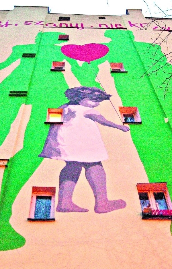 Mural kampanii od wczoraj widać przy ul. Grabiszyńskiej 78