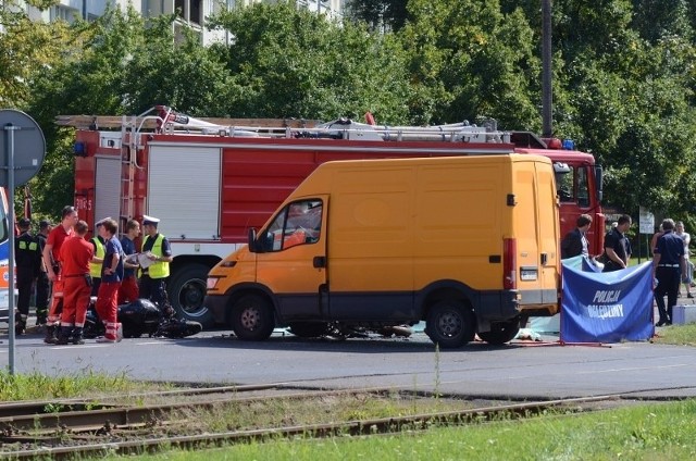 Dwóch motocyklistów zginęło na miejscu w wypadku na ul. Zamenhofa w Poznaniu.