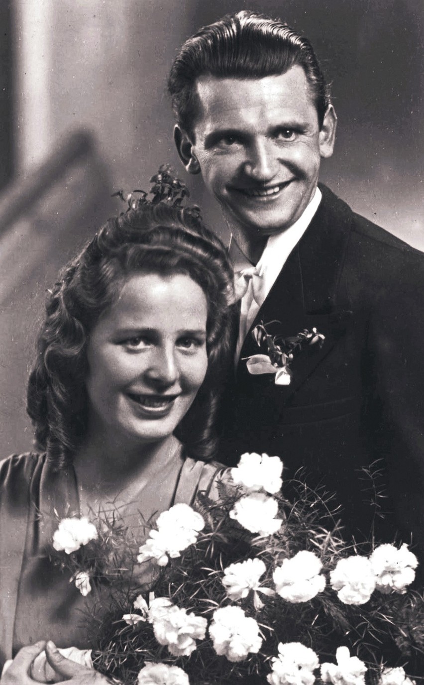 Eugenia i Stefan Kaczmarkowie.
Ślub wzięli w 1940 roku