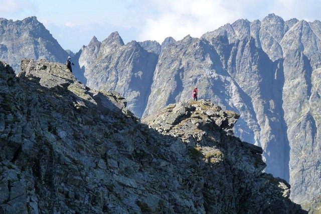 Fotografia Górska - kraj: Tatry: Taternicy na Żabiej Przełęczy