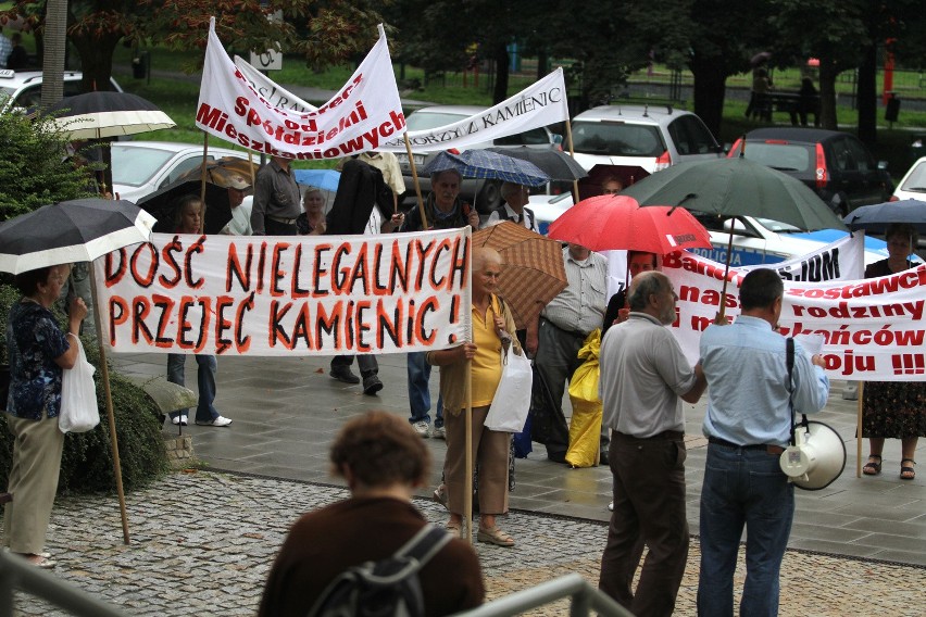 Protest w Krakowie: lokatorzy walczą o swoje prawa [ZDJĘCIA]