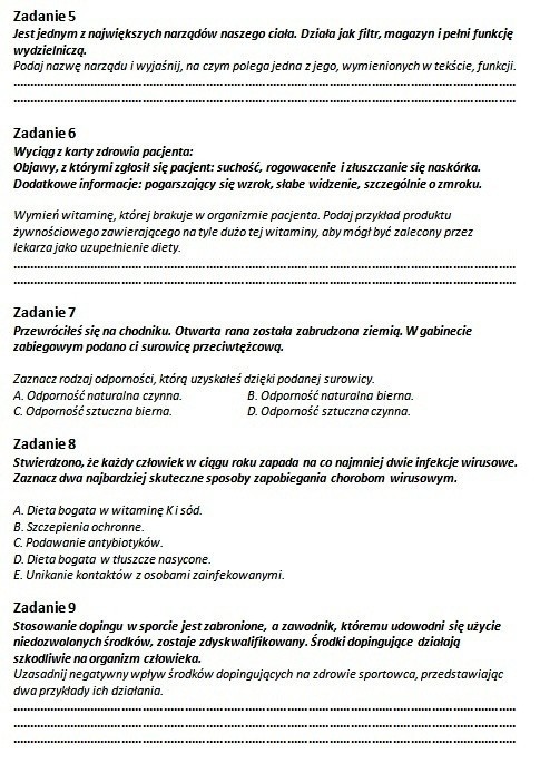 Matura 2012:  Zadania z biologii. Sprawdź, czy wiesz jak funkcjonuje ludzki organizm