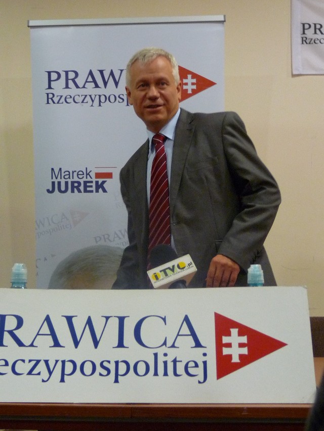 Marek Jurek na lubelskiej konwencji wyborczej Prawicy RP oraz UPR