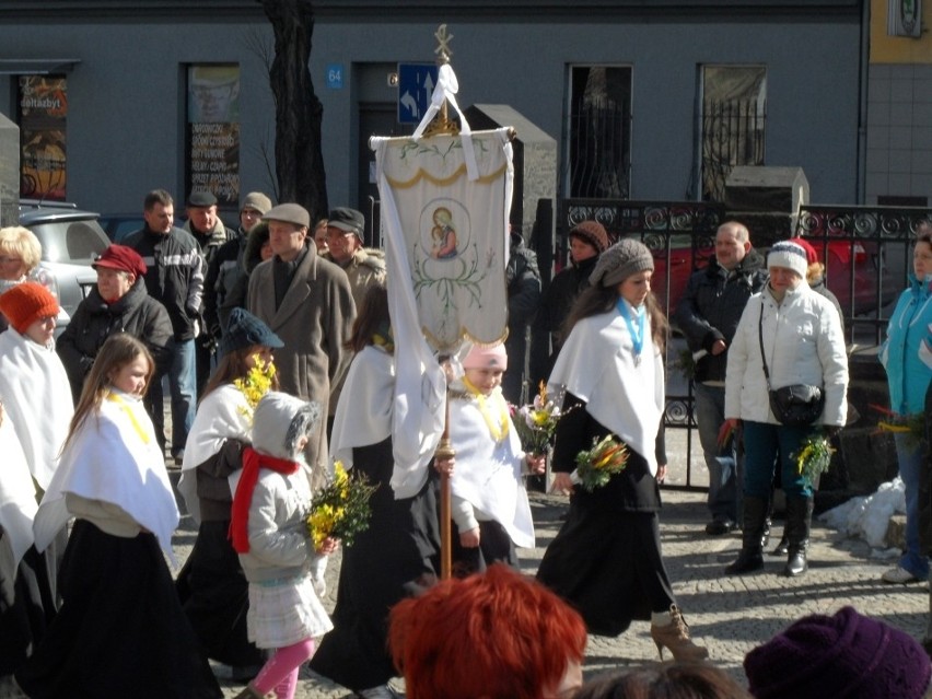 Procesja z palmami z parafii św. Jacka w Bytomiu