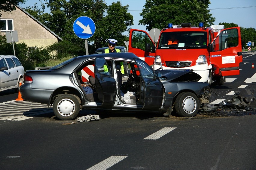 Wypadek w miejscowości Skłóty