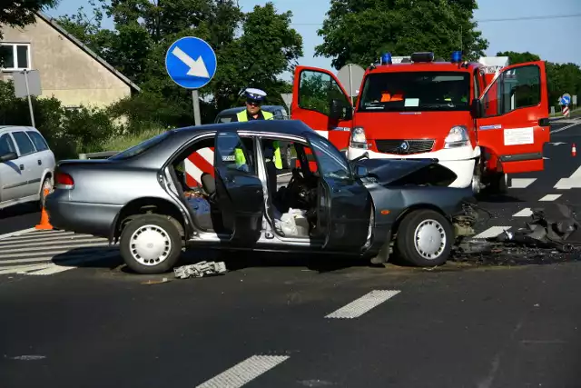 Wypadek w miejscowości Skłóty