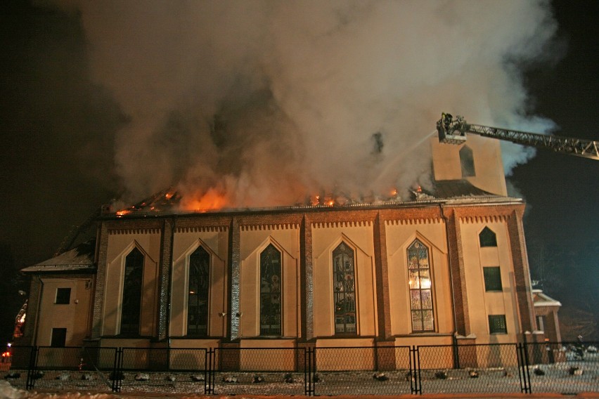 Pożar kościoła w Orzeszu Jaśkowicach