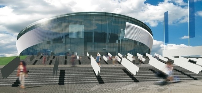 Wizualizacja hali Podium w Gliwicach