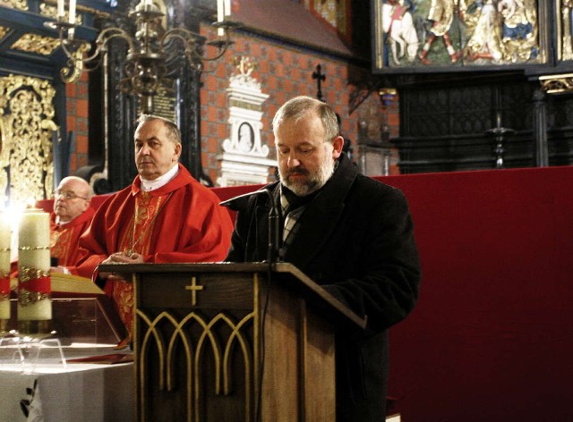 Mszy przewodniczył ks. Bronisław Fidelus. Psalm zaśpiewał radny wojewódzki Andrzej Sasuła