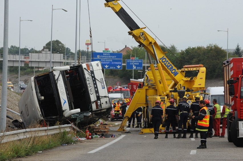 Wypadek autokaru we Francji