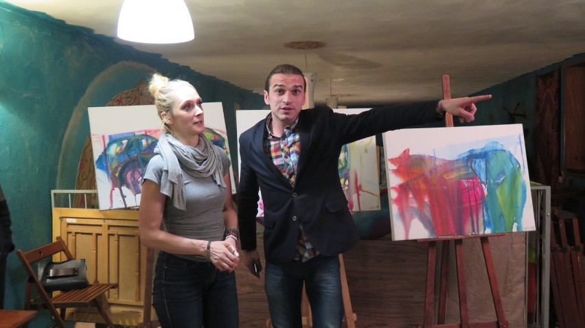 Artystka Anna Biela wystawia swoje prace we wrocławskiej Nalandzie