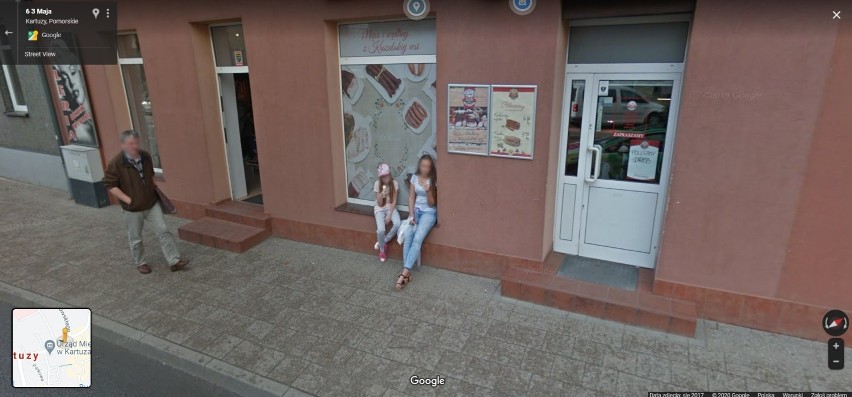 Przyłapani na ulicach Kartuz! Mieszkańcy uchwyceni przez Google Street View