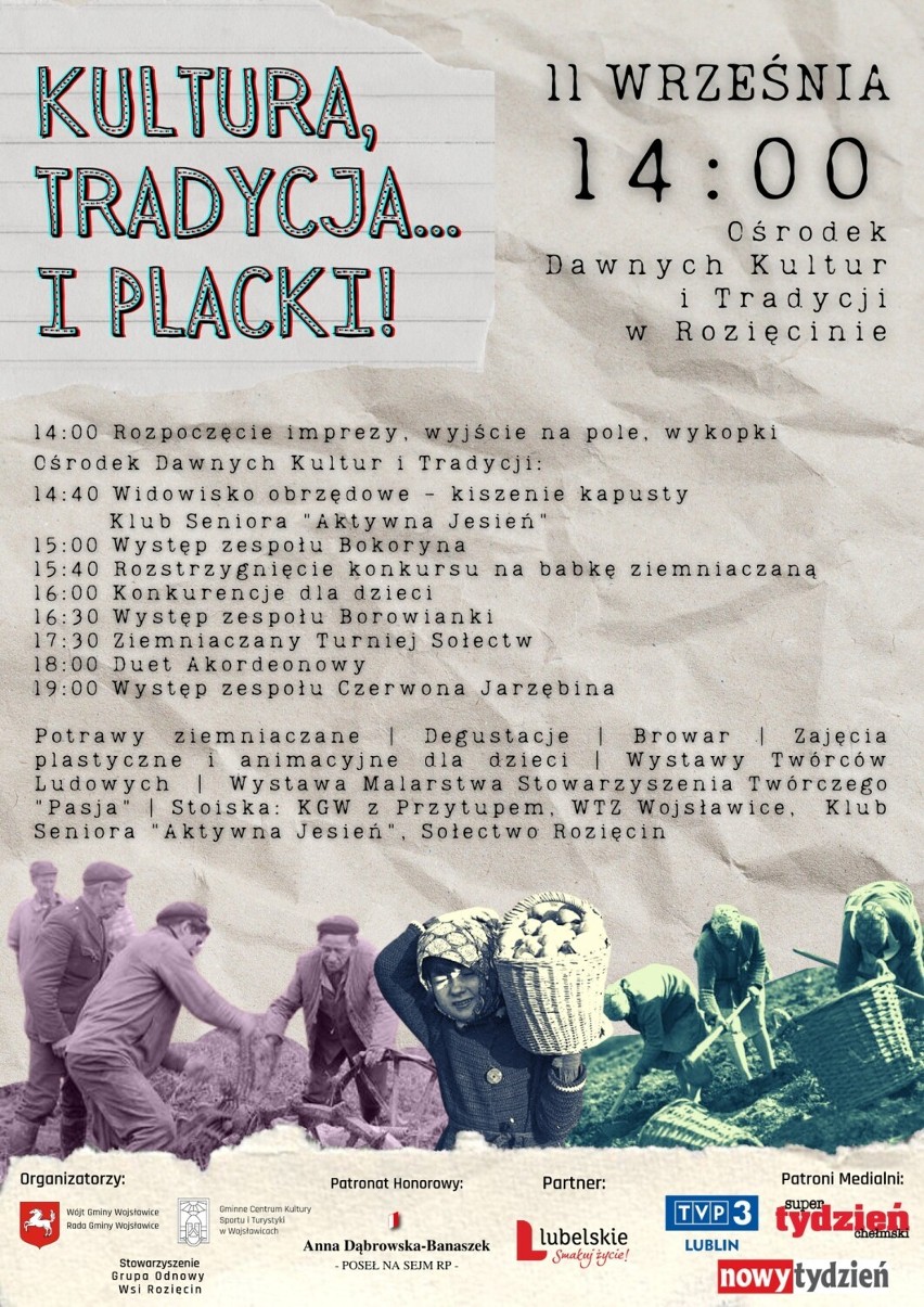 To będzie ziemniaczane święto w Rozięcinie - Kultura, tradycja... i placki. Zobacz program