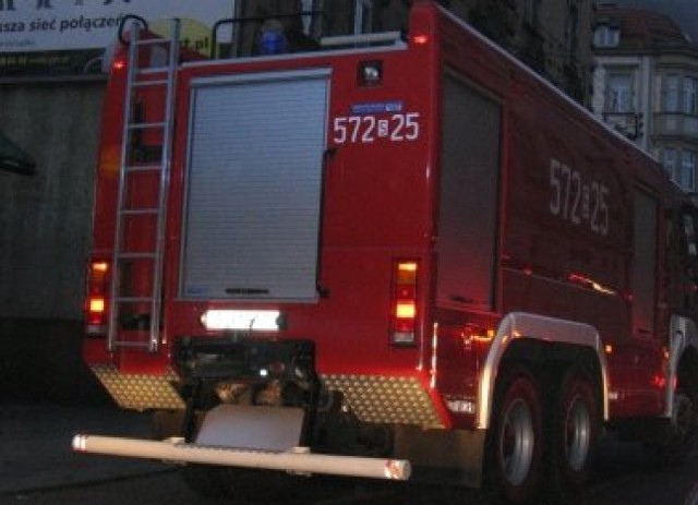 Pożar wybuchł w centrum Sosnowca 13 grudnia po północy.