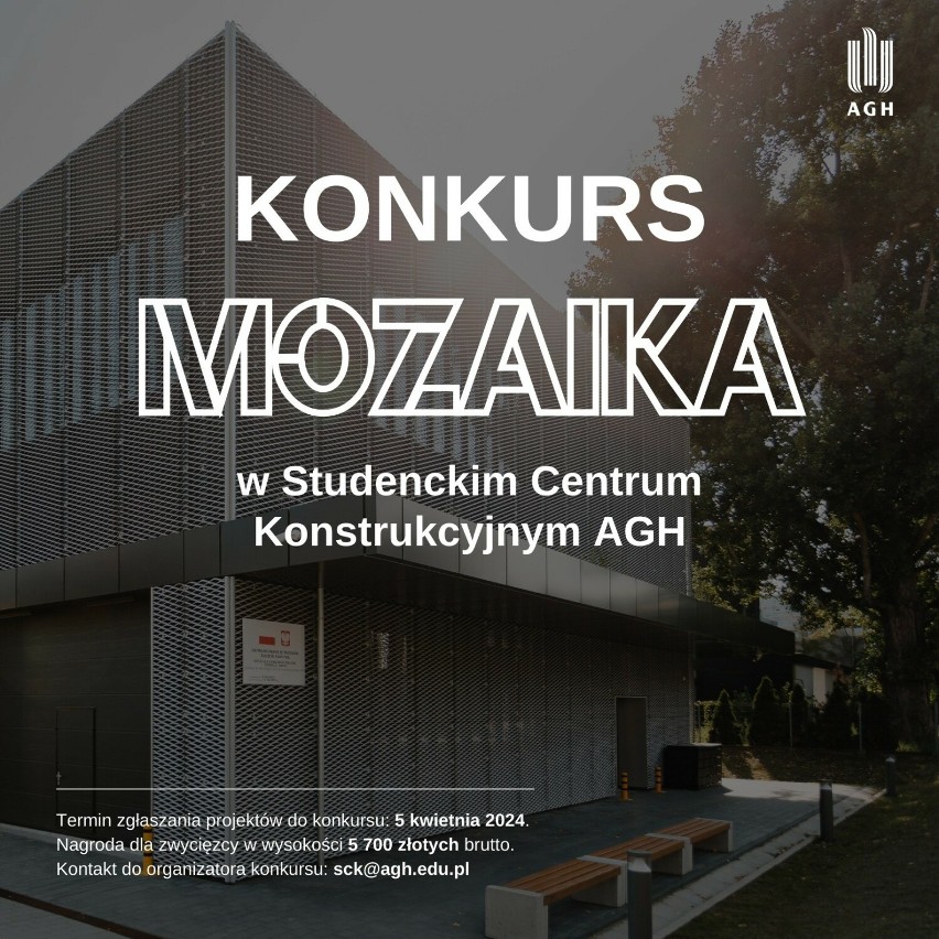 Kraków. Konkurs na mozaikę dla centrum AGH, gdzie będą powstawały studenckie wynalazki