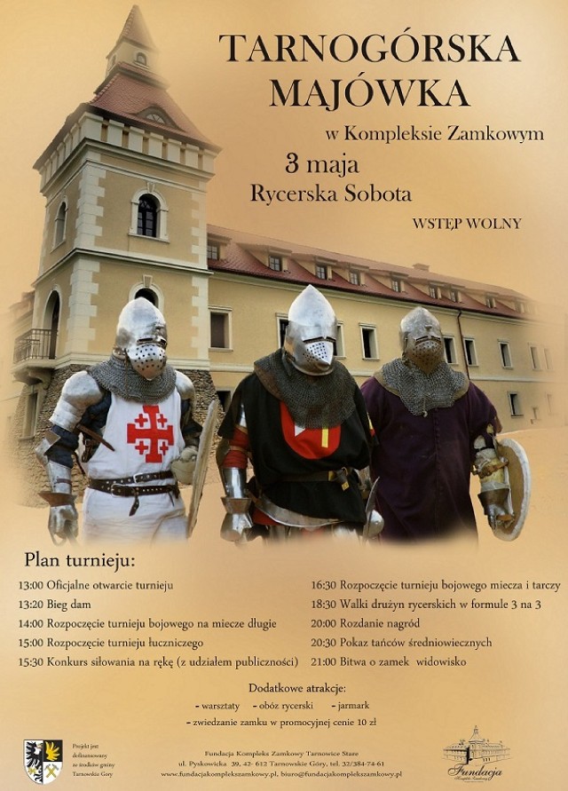 Plakat z programek majówki 2014 w Starych Tarnowicach
