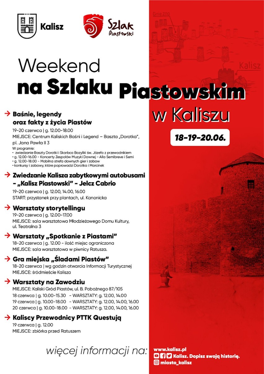 W Kaliszu rozpoczyna się Weekend na Szlaku Piastowskim. Co będzie się działo? [PROGRAM]
