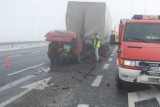 Tragiczny wypadek busa na trasie A1 koło Radomska (ZDJĘCIA)