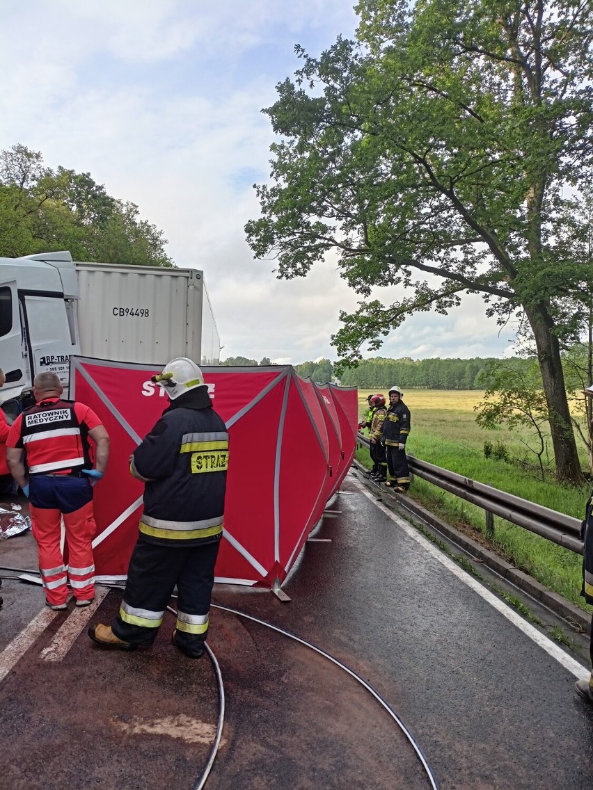Poniedziałek (20 czerwca 2022 r.) śmiertelny wypadek na drodze krajowej nr 21 w gminie Trzebielino