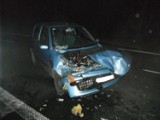 Kokotek: Wypadek na DK 11. Rany kierowca osobówki trafił do szpitala [FOTO]