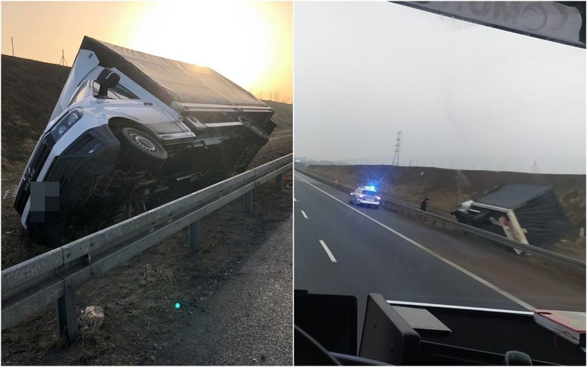 Wypadek na autostradzie A1 w gminie Włocławek